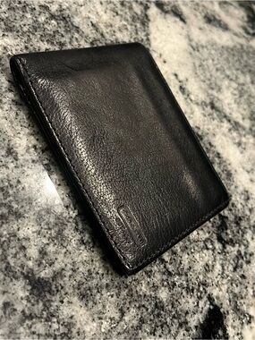 Coach Men’s Black Leather Bifold Wallet
